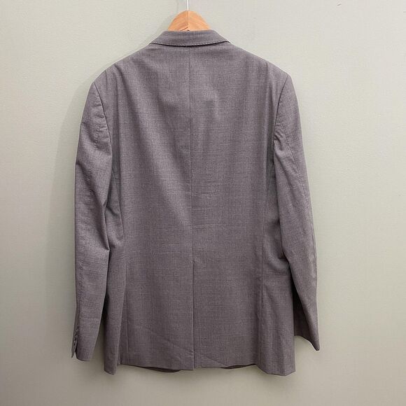 Theory Gray Blazer Sport Coat Wool Blend Notch Lapel 2 Button Mens 44 Long - Picture 2 of 16